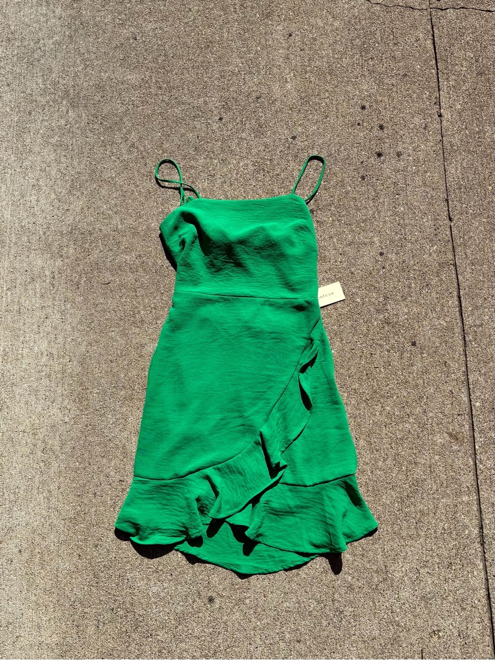 NWT Monteau green mini dress